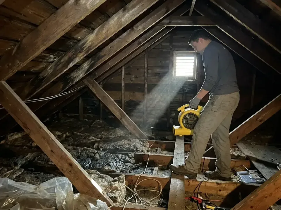 attic-water-damage-drying-proc-007 — frequently asked questions, Emergency Water Extraction & 24/7 Flood Response in Belle G…